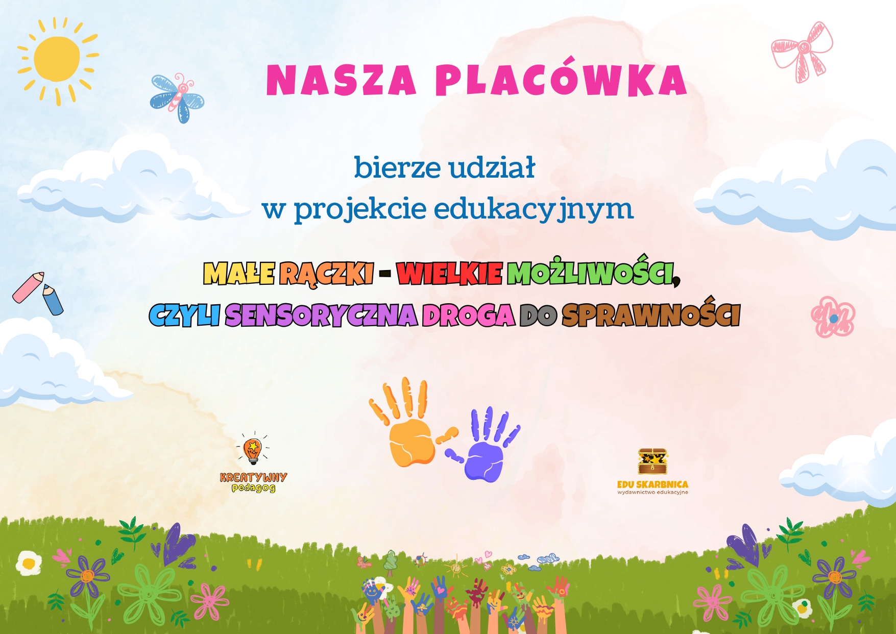 plakat projektu edukacyjnego w przedszkolu
