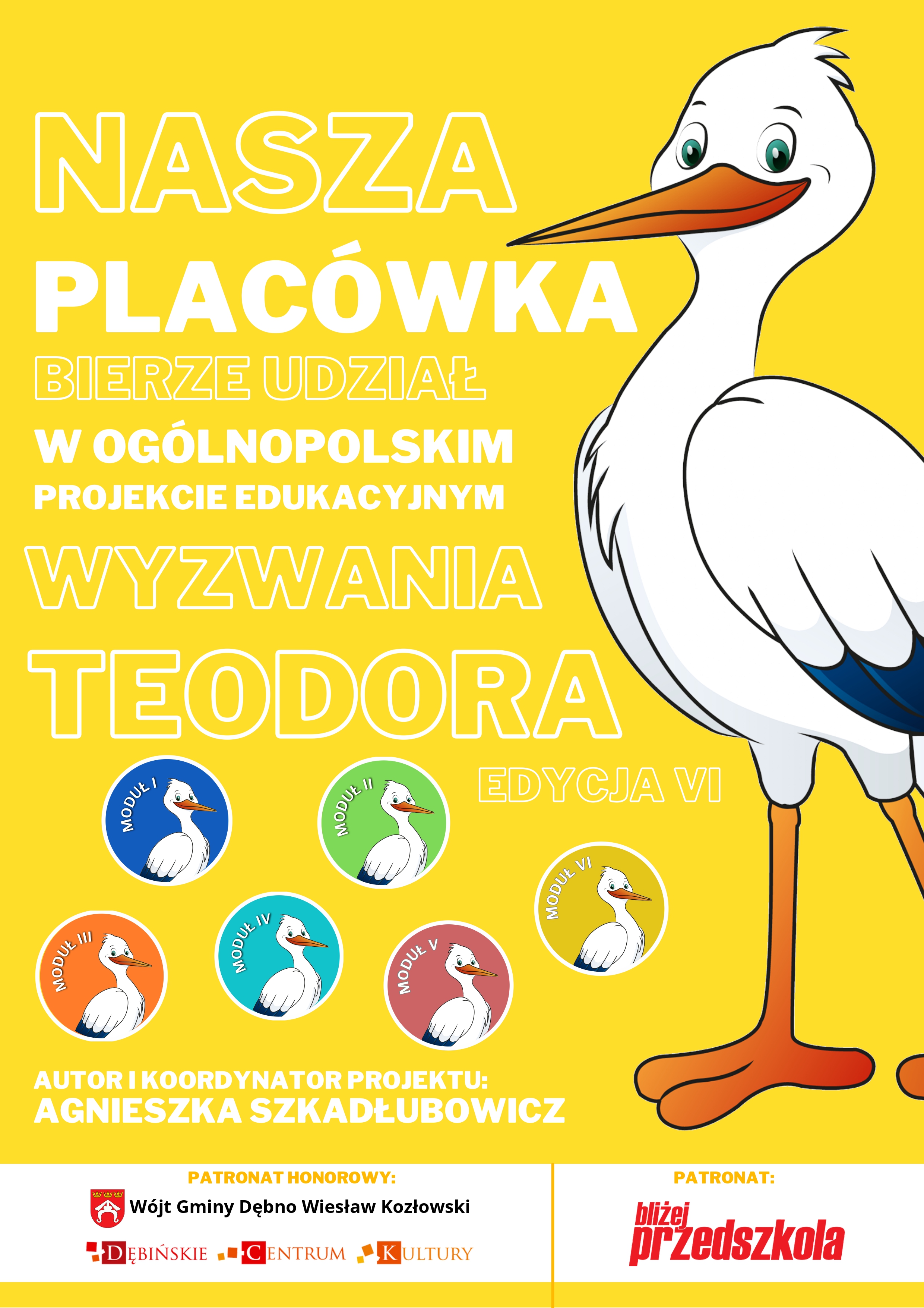 Wyzwania Teodora plakat proektu edukacyjnego
