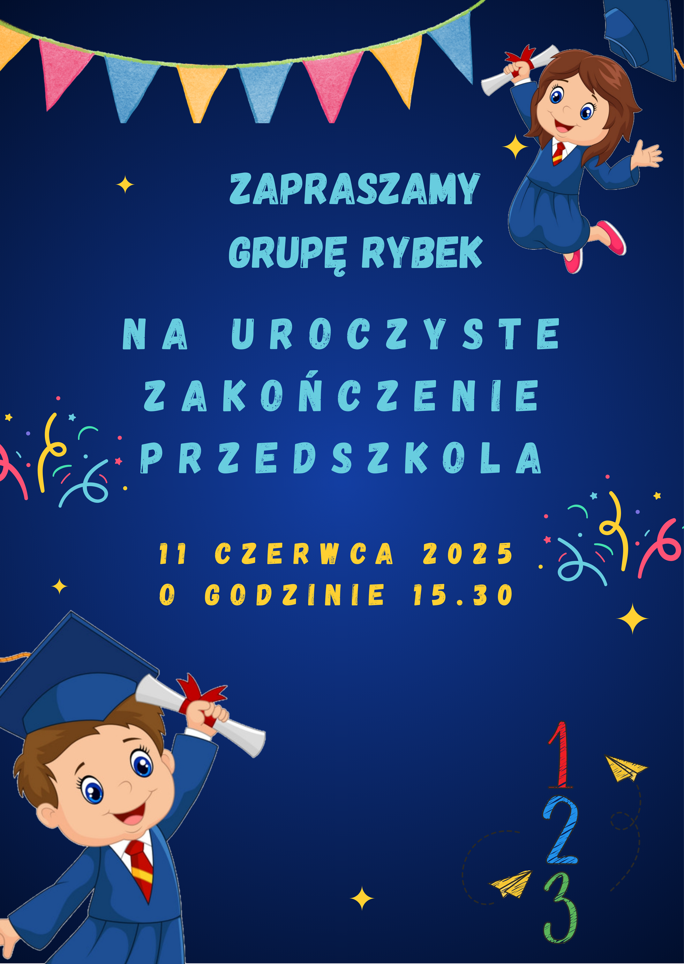 zaproszenie na zakończenie przedszkola
